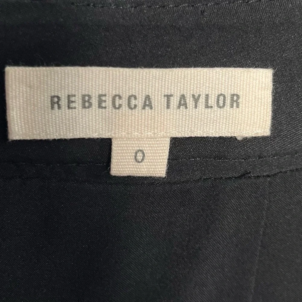 Rebecca Taylor Black Tweed Mini Skirt Size 0 Waist 27 - Picture 5 of 11